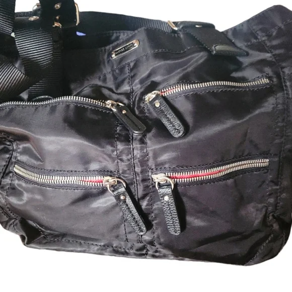 Franco Sarto Black Canvas Shoulder Bag - Picture 5 of 10